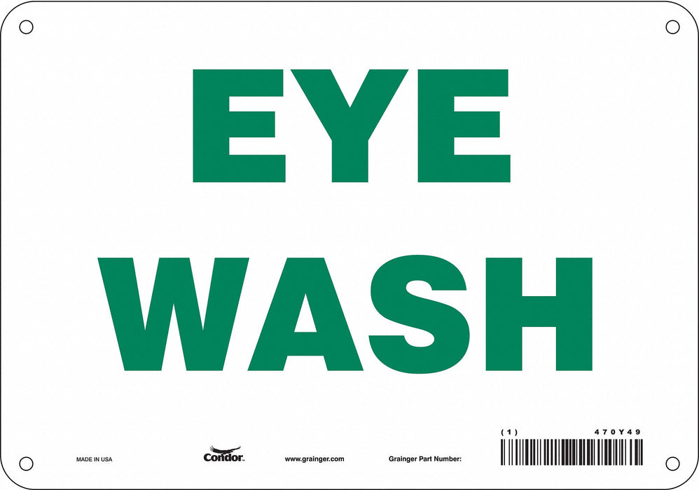 Safety Sign 7 in x 10 in Polyethylene