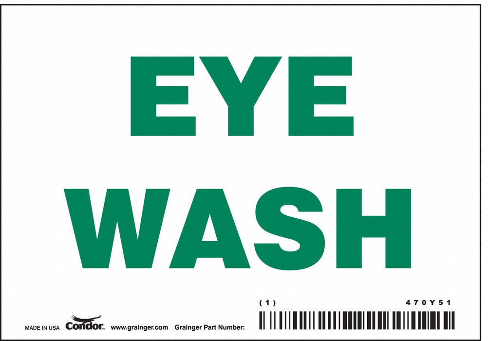 Safety Sign 3 1/2 in x 5 in Vinyl