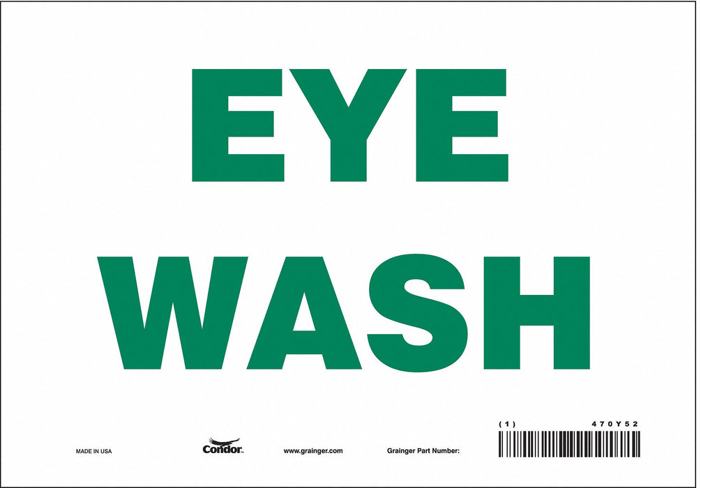 Safety Sign 7 in x 10 in Vinyl