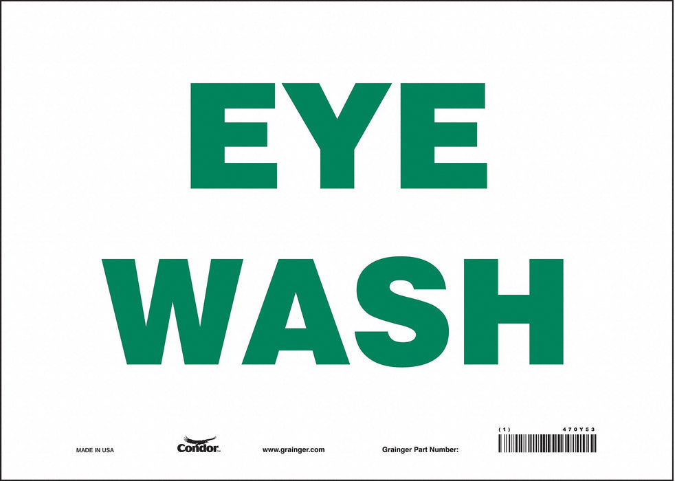 Safety Sign 10 in x 14 in Vinyl