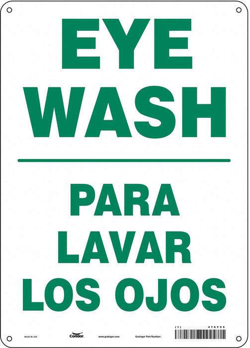 Safety Sign 14 in x 10 in Aluminum
