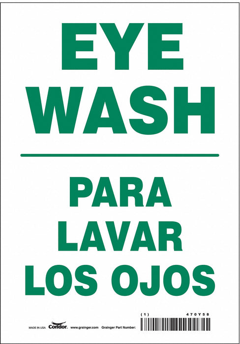 Safety Sign 10 in x 7 in Vinyl