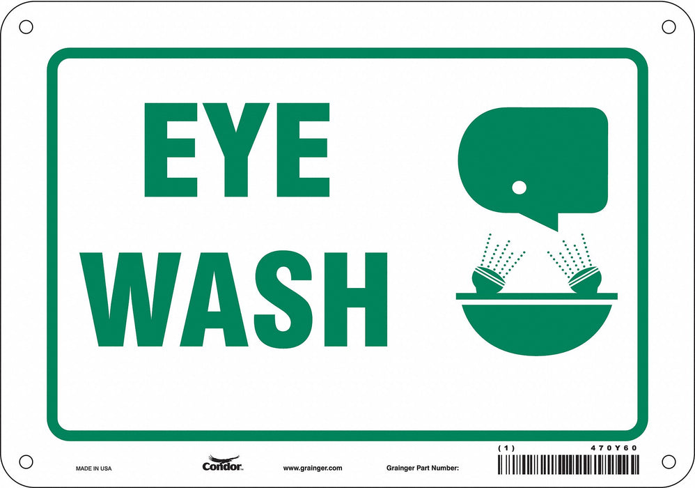 Safety Sign 7 in x 10 in Aluminum