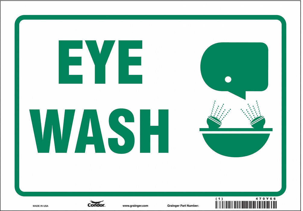 Safety Sign 7 in x 10 in Vinyl