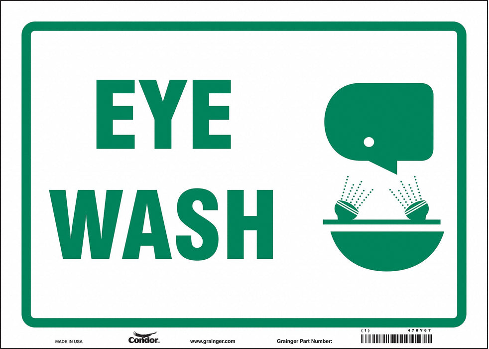 Safety Sign 10 in x 14 in Vinyl