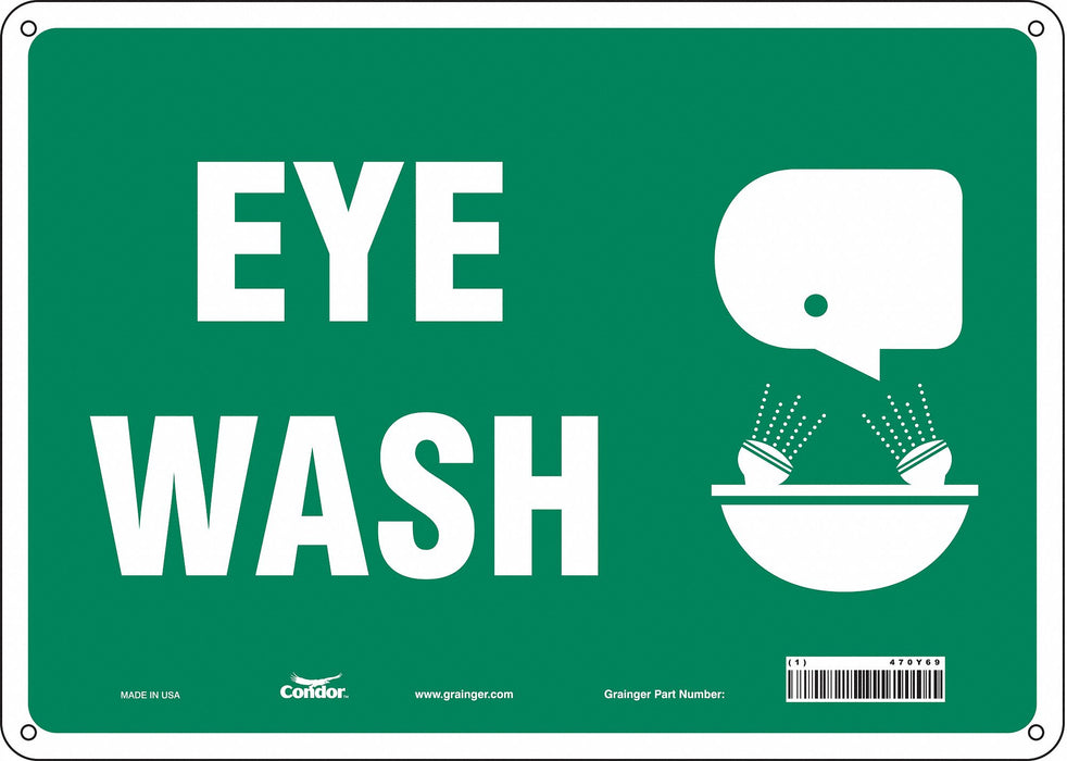 Safety Sign 10 in x 14 in Aluminum