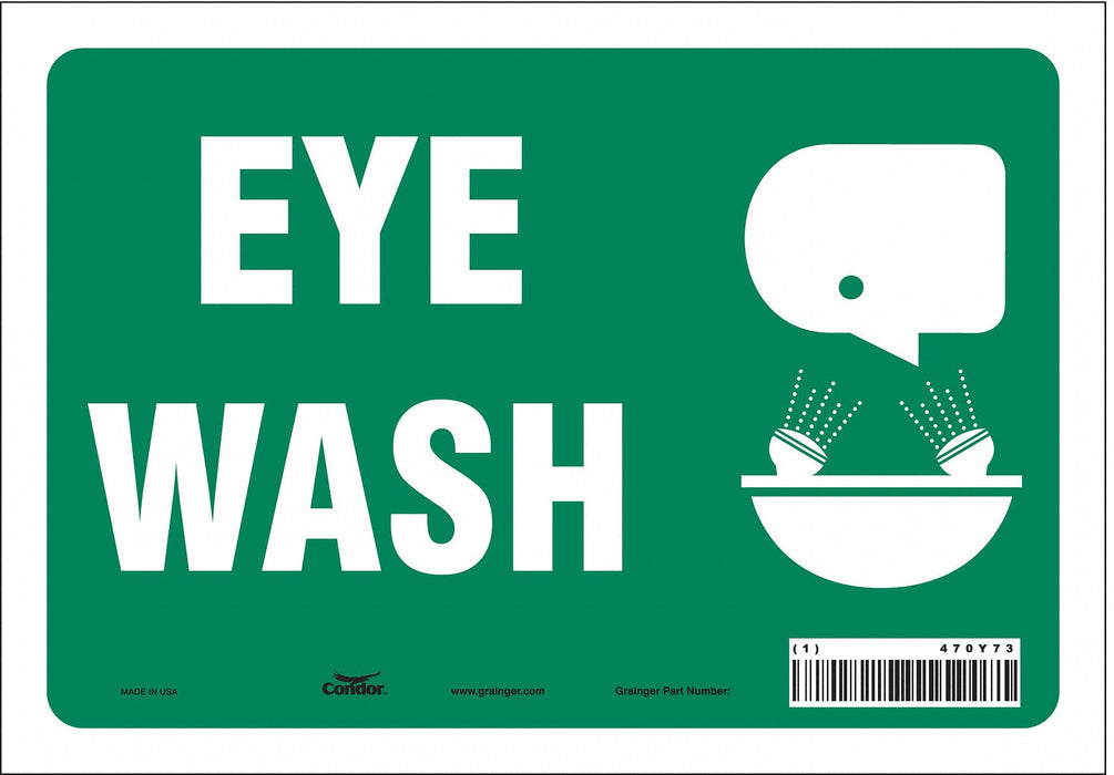 Safety Sign 7 in x 10 in Vinyl