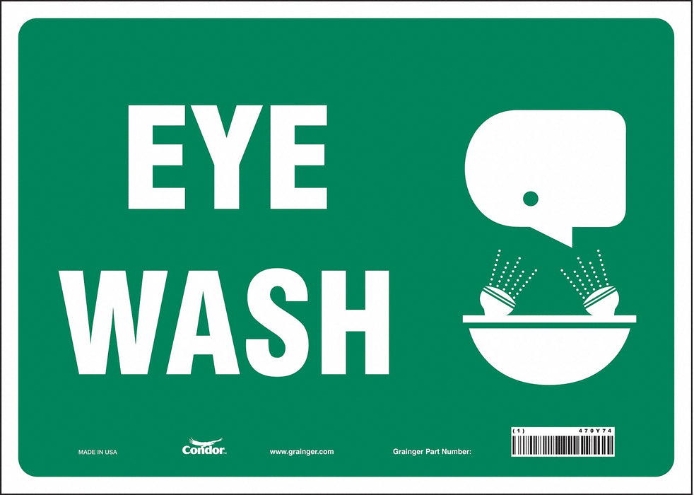 Safety Sign 10 in x 14 in Vinyl