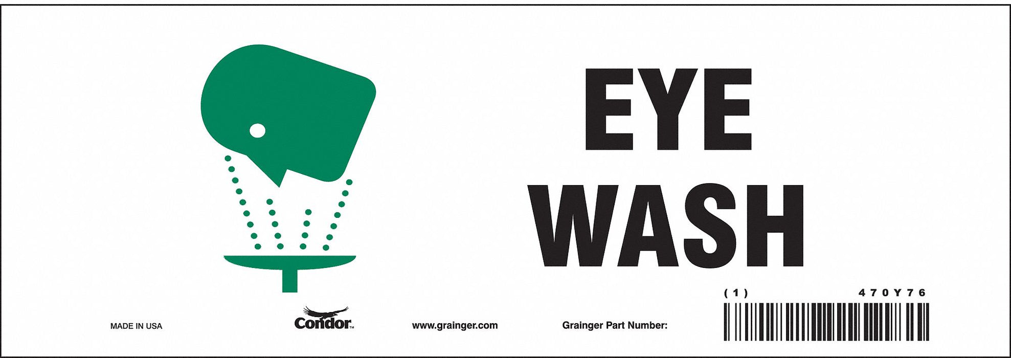 Safety Sign 3 1/2 in x 10 in Vinyl PK10