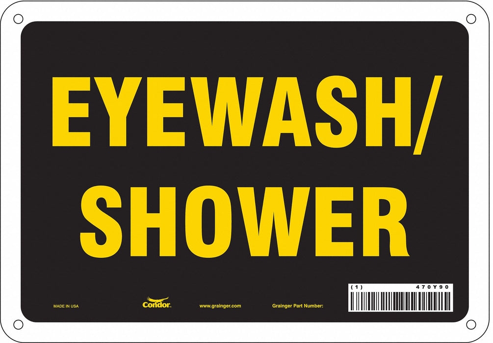 Safety Sign 7 in x 10 in Polyethylene