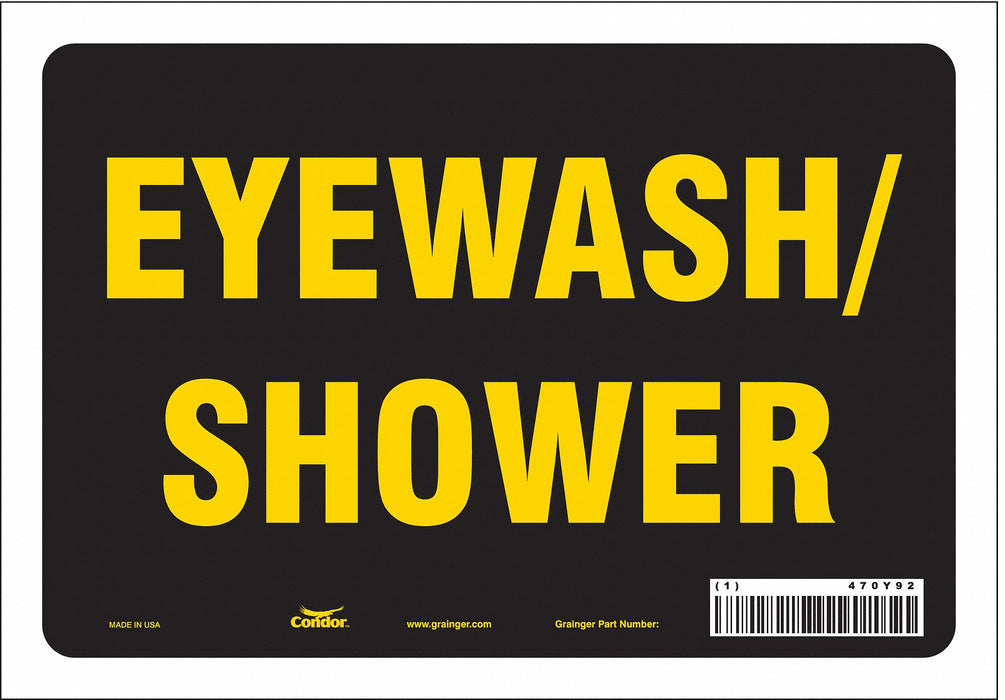 Safety Sign 7 in x 10 in Vinyl