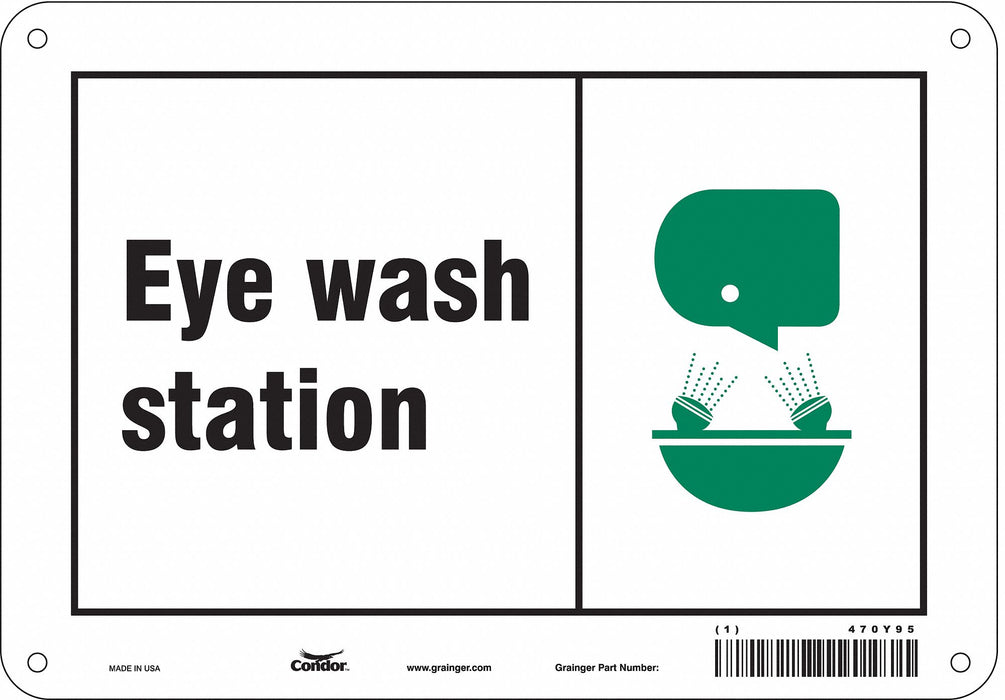 Safety Sign 7 in x 10 in Aluminum