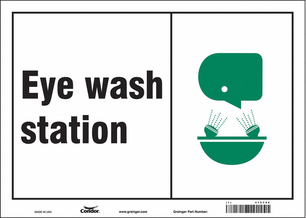 Safety Sign 10 in x 14 in Aluminum