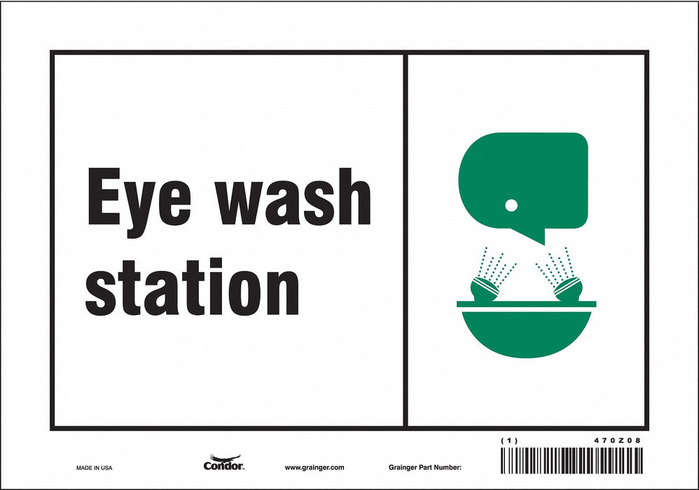 Safety Sign 7 in x 10 in Vinyl