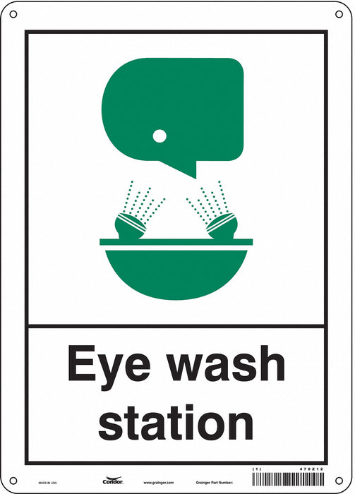 Safety Sign 14 in x 10 in Aluminum