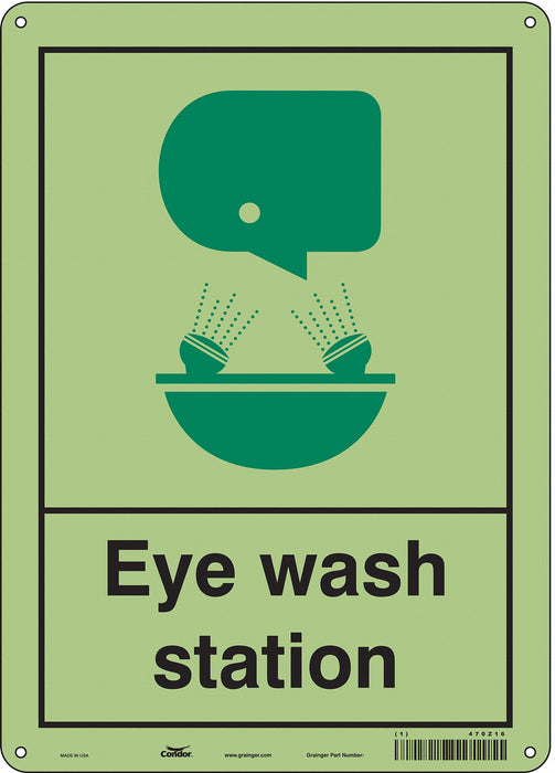 Safety Sign 14 in x 10 in Polyethylene