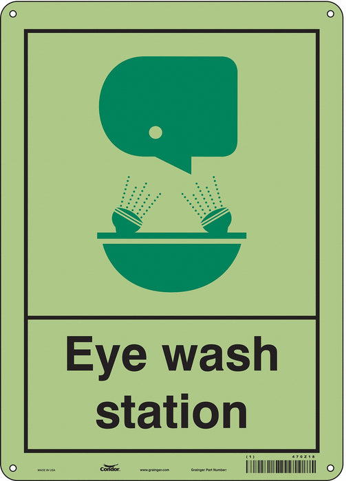 Safety Sign 14 in x 10 in Aluminum