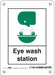 Safety Sign 7 in x 5 in Polyethylene
