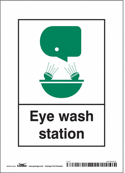 Safety Sign 7 in x 5 in Vinyl