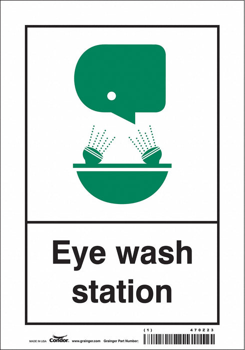 Safety Sign 10 in x 7 in Vinyl