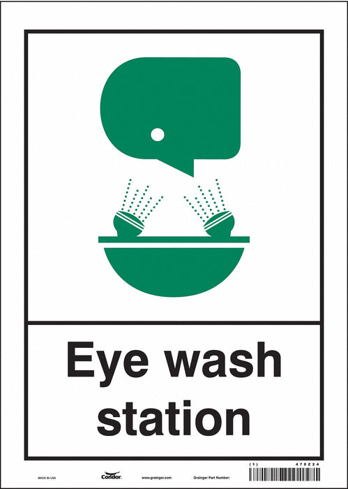 Safety Sign 14 in x 10 in Vinyl