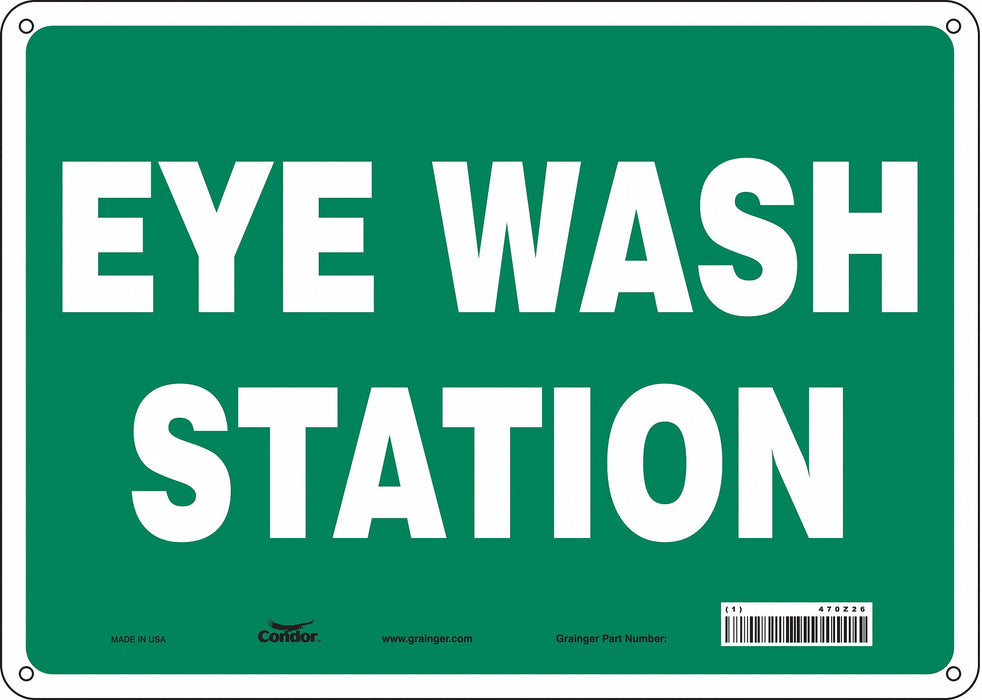 Safety Sign 10 in x 14 in Aluminum