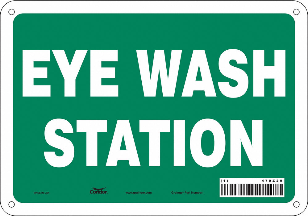 Safety Sign 7 in x 10 in Polyethylene