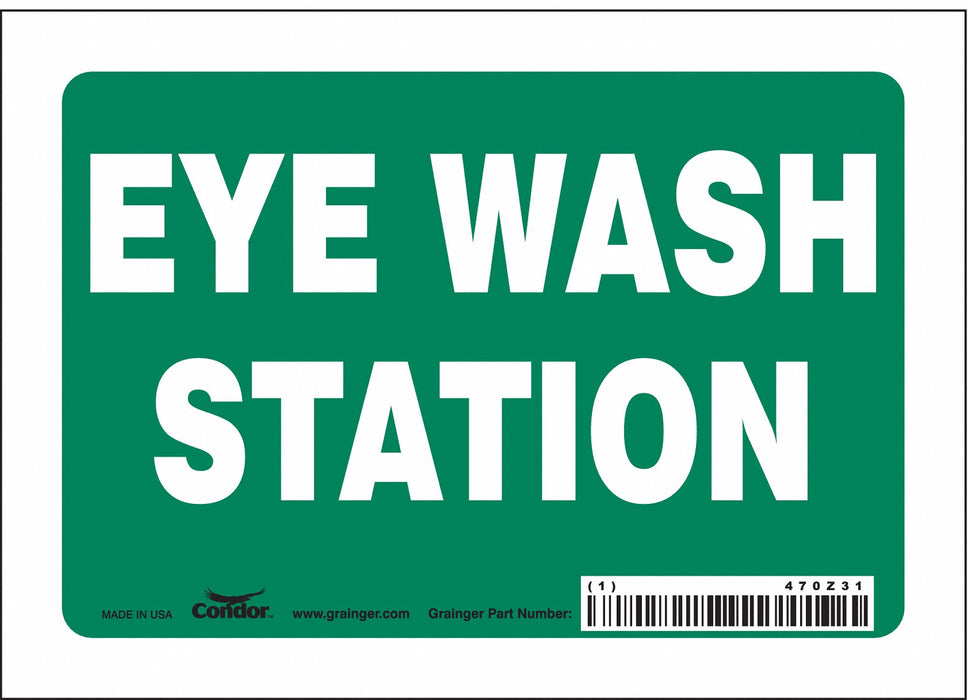 Safety Sign 5 in x 7 in Vinyl
