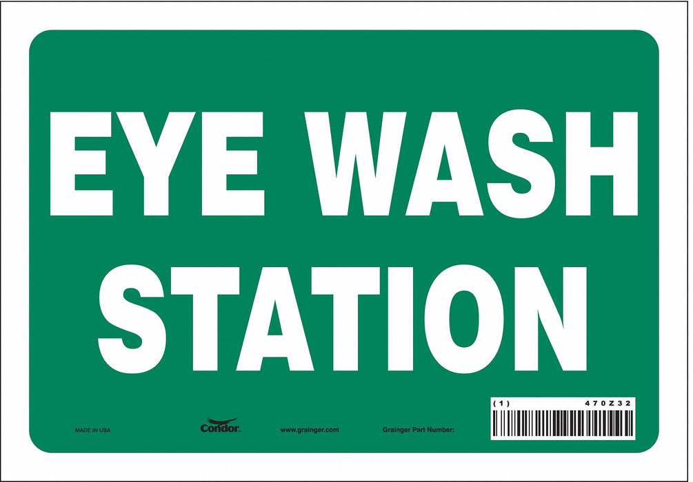 Safety Sign 7 in x 10 in Vinyl