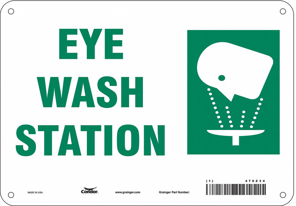 Safety Sign 7 in x 10 in Aluminum