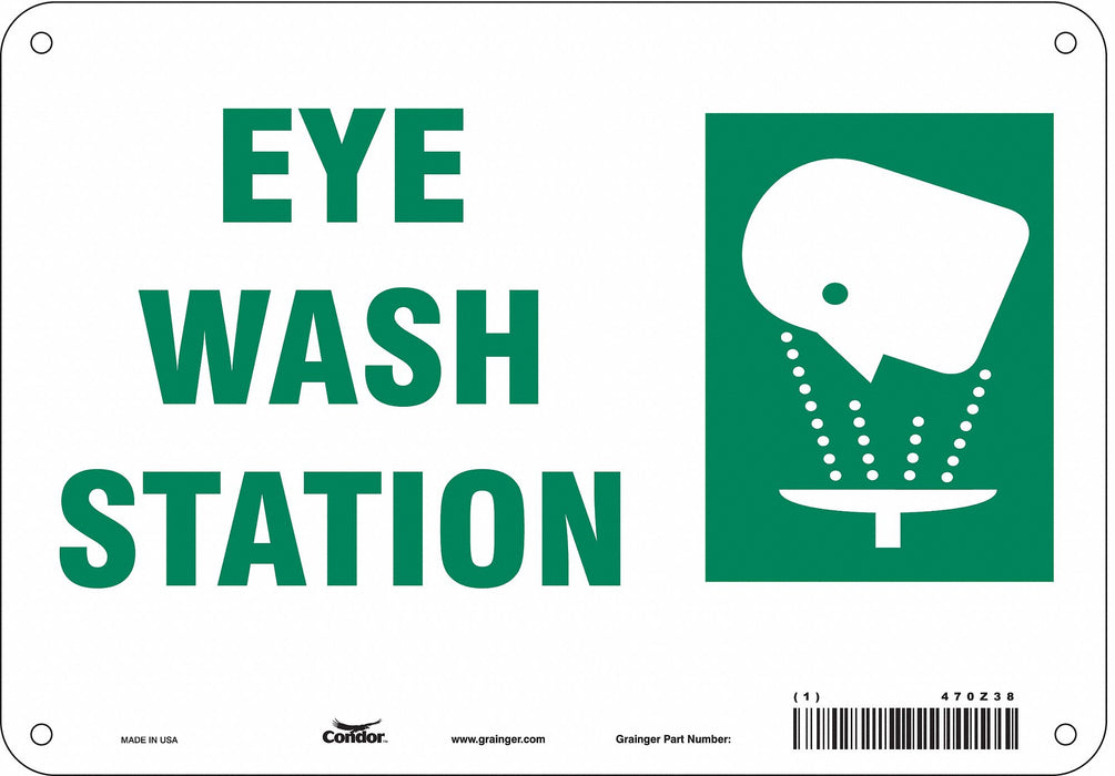 Safety Sign 7 in x 10 in Polyethylene