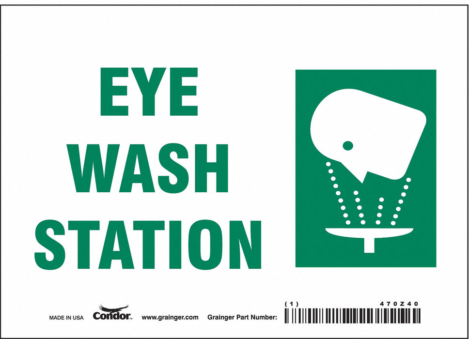 Safety Sign 5 in x 7 in Vinyl