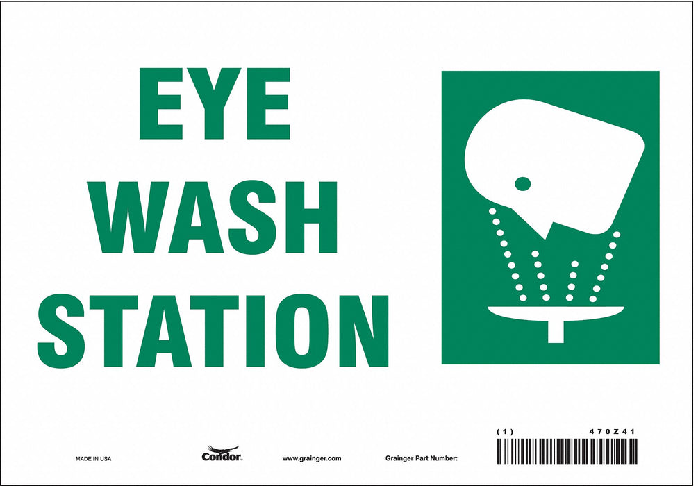 Safety Sign 7 in x 10 in Vinyl