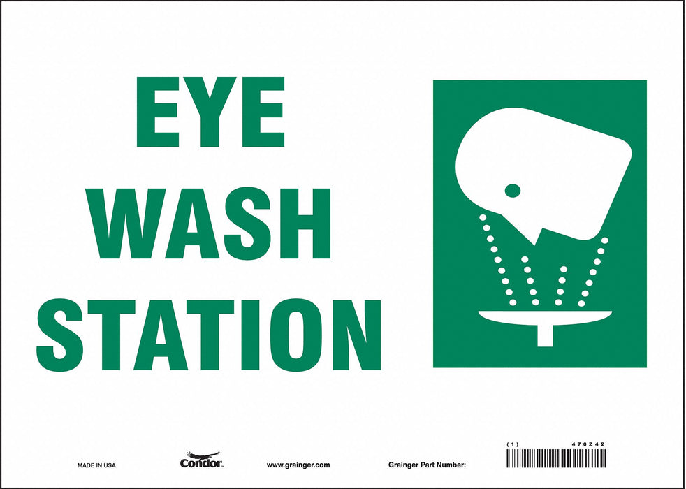 Safety Sign 10 in x 14 in Vinyl