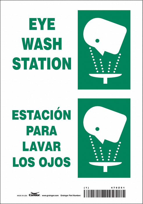 Safety Sign 10 in x 7 in Vinyl