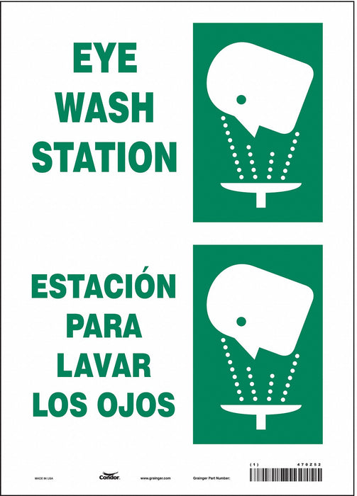 Safety Sign 14 in x 10 in Vinyl