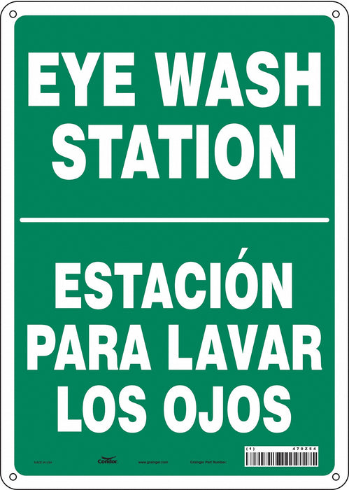Safety Sign 14 in x 10 in Aluminum