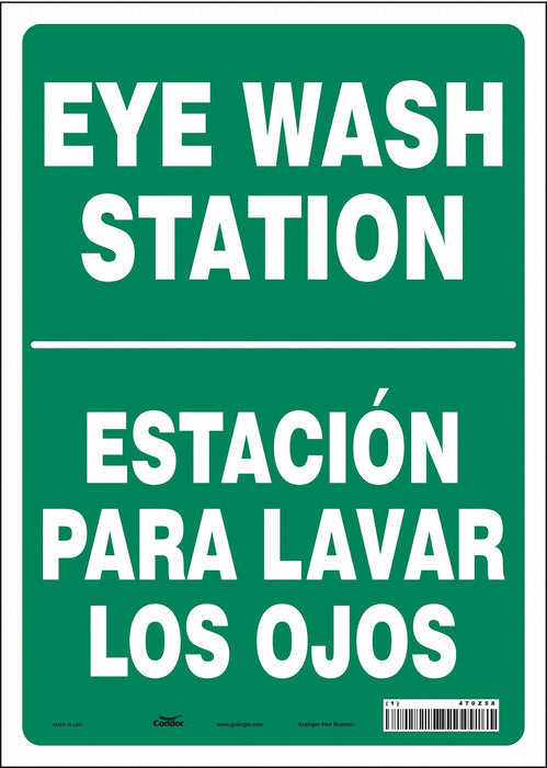 Safety Sign 14 in x 10 in Vinyl