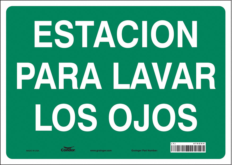 Safety Sign 10 in x 14 in Vinyl