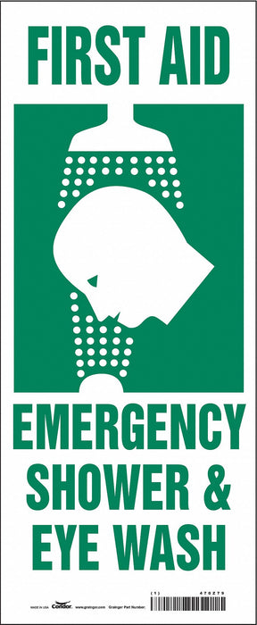 Safety Sign 17 in x 7 in Vinyl