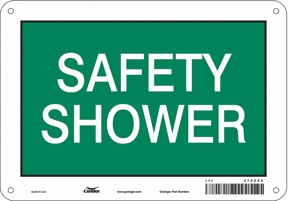 Safety Sign 7 in x 10 in Aluminum