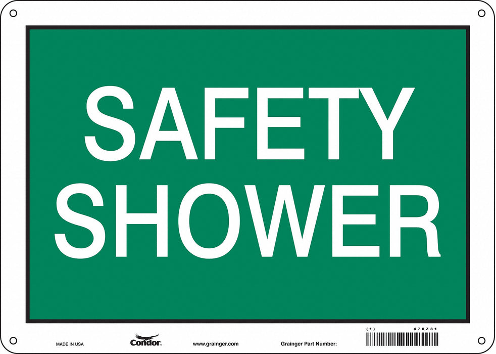 Safety Sign 10 in x 14 in Aluminum