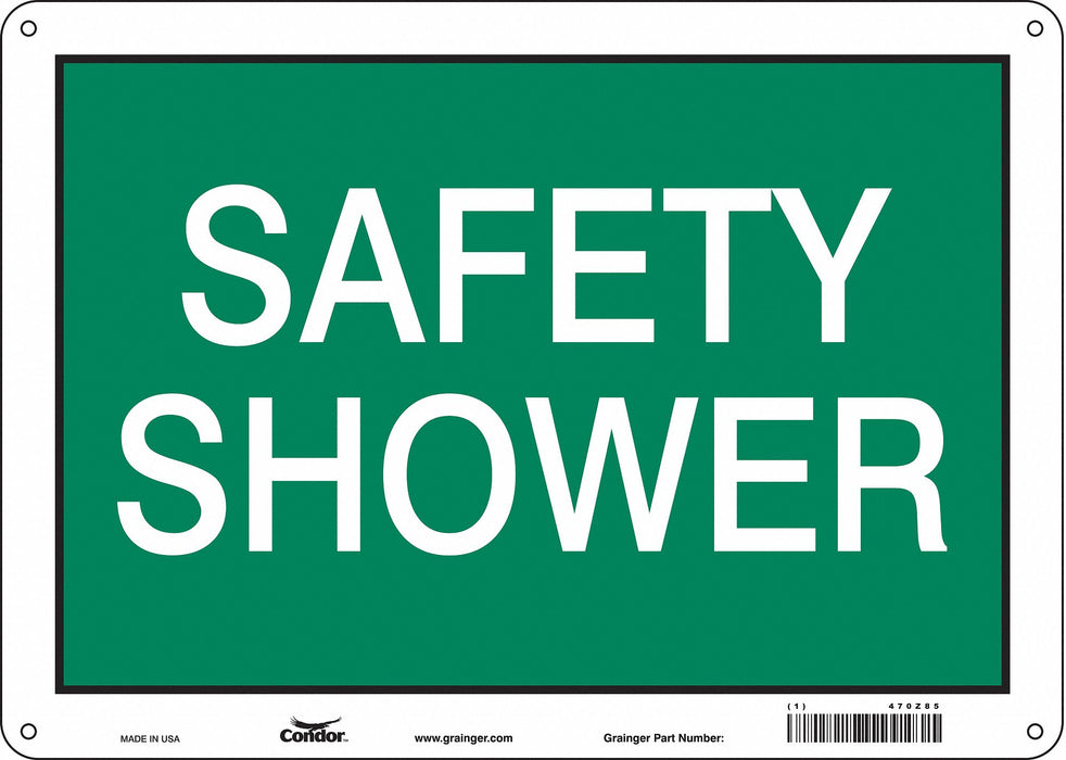 Safety Sign 10 in x 14 in Polyethylene
