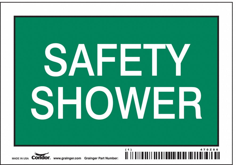 Safety Sign 3 1/2 in x 5 in Vinyl