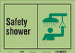 Safety Sign 10 in x 14 in Glow Vinyl