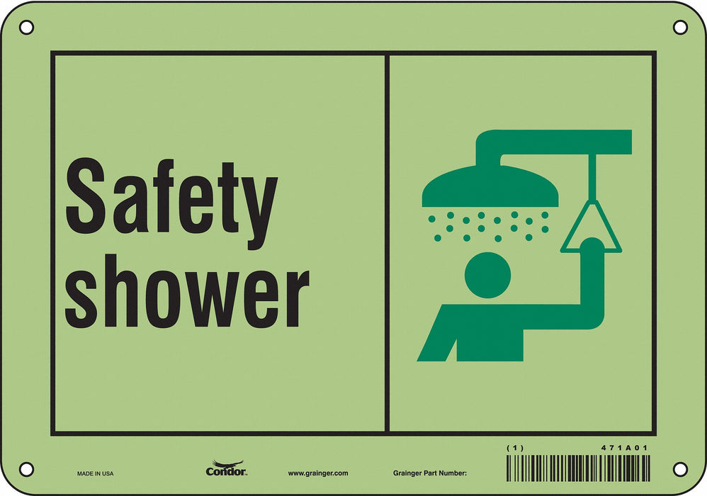 Safety Sign 7 in x 10 in Polyethylene