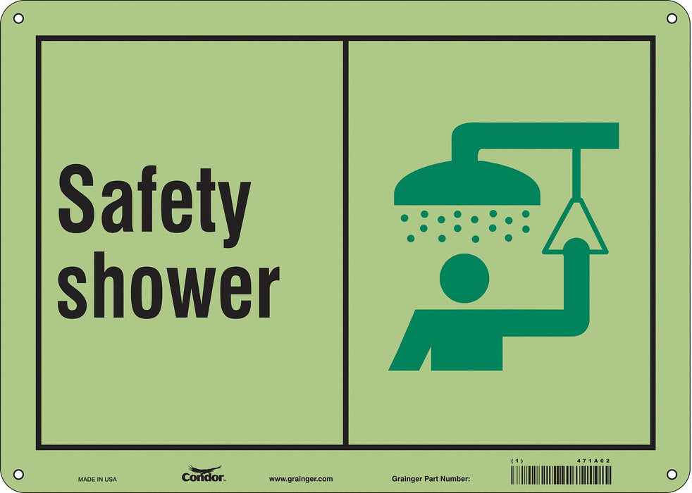 Safety Sign 10 in x 14 in Polyethylene