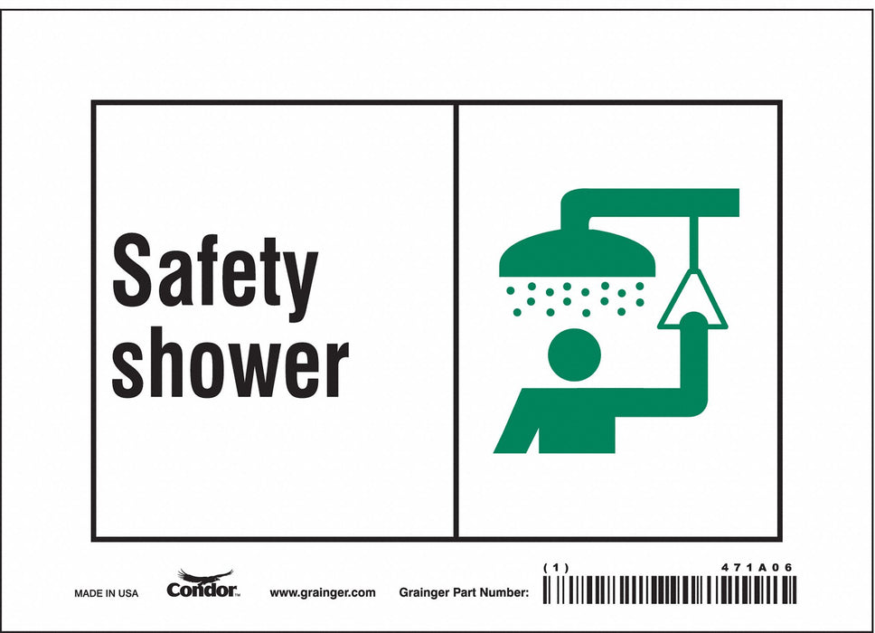 Safety Sign 5 in x 7 in Vinyl