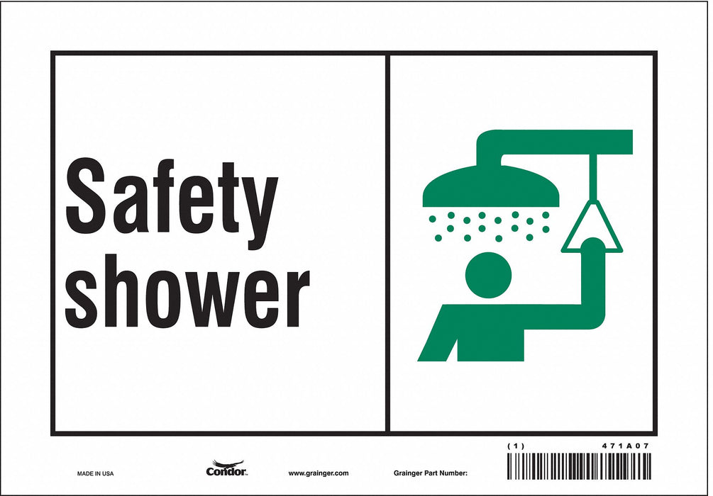 Safety Sign 7 in x 10 in Vinyl