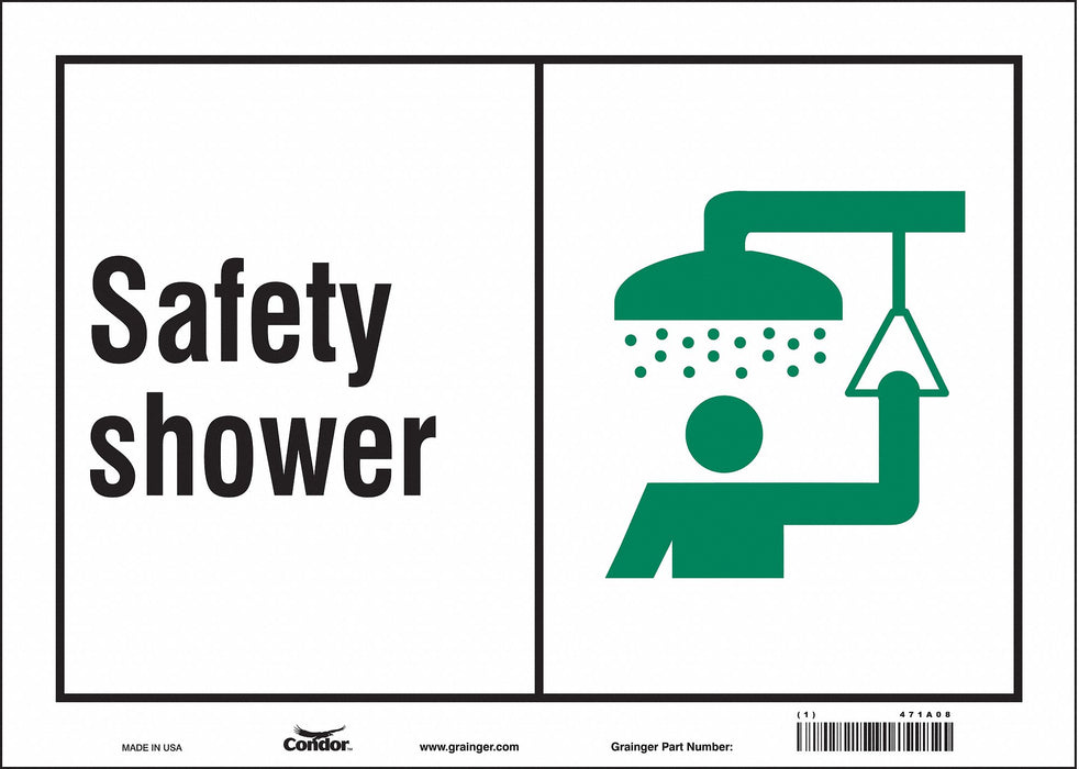 Safety Sign 10 in x 14 in Vinyl